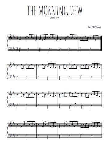 Téléchargez l'arrangement pour piano de la partition de The morning dew en PDF